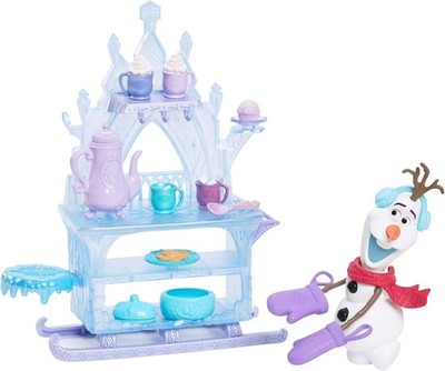 Mattel Disney Frozen Olaf Puppe & Zubehör - Leckerli Schlitten Spielset, JBG55