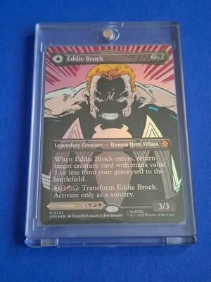 MtG Magic the Gathering Marvels Spiderman, EDDIE BROCK/VENOM Foil, English, NM