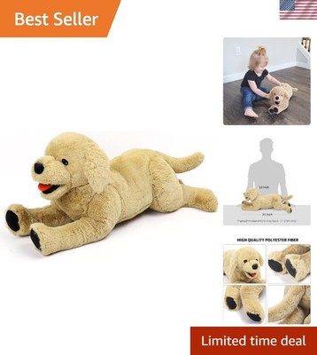 Dog Stuffed Animals Plush, 21'' Soft Cuddly Golden Retriever Plush Toys, Large...