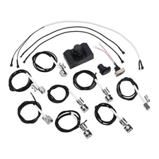 Grill Igniter Kit Electronic Ignition Module & Switch Button W/ Wires 5 Outlets