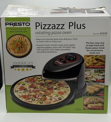 Presto Pizzazz Plus Rotating Pizza Oven 03430 Tested/Works