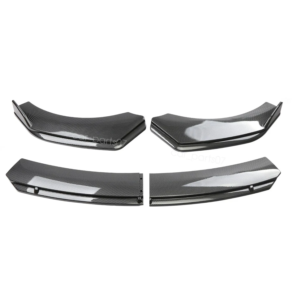 Carbon Fiber Style 86.6" Side Skirts w/ Front Bumper Lip For Mazda RX-7 Foto 3 de 4