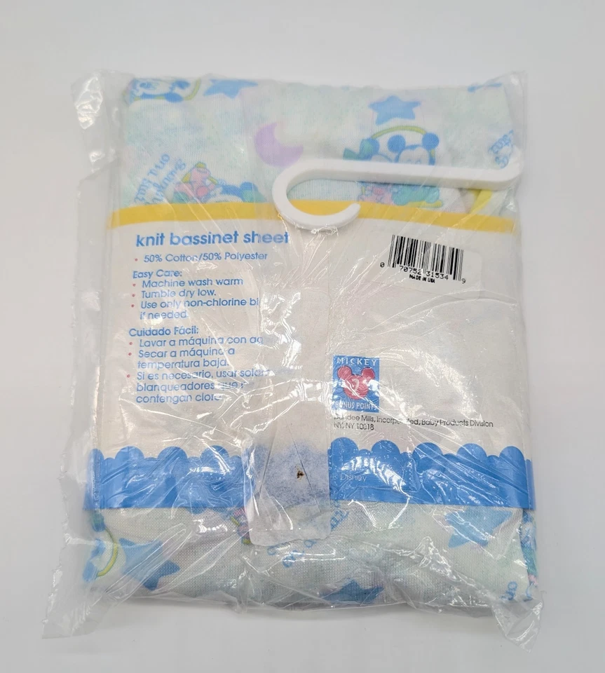 Disney Bebés Mickey Minnie Moisés Hoja "It's A Small World" Azul Rosa EE. UU. Foto 2 de 4