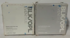 2 Pack  BLK/OPL EvenTrue Blemish Control Bar Soap & Skin Brightening Bar Soap