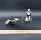 Vintage 1983 Kenner Star Wars SPEEDER BIKE & BIKER SCOUT Trooper Near Complete