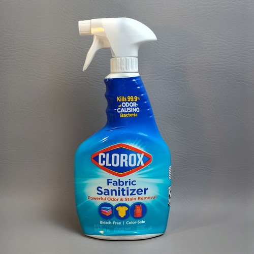 Clorox Bleach-Free Fabric Sanitizer Spray Powerful Odor & Stain Removal 24 oz.