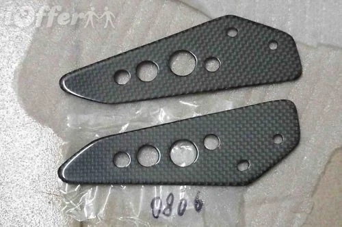 Passenger Heel Guards for Ducati HyperMotard 1100/1100s 2007-2008 Carbon Fiber - Image 2 of 4