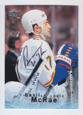 1995-96 UD BAP SIGNATURE BASIL McRAE AUTO #S6 Autograph Be Player Blues