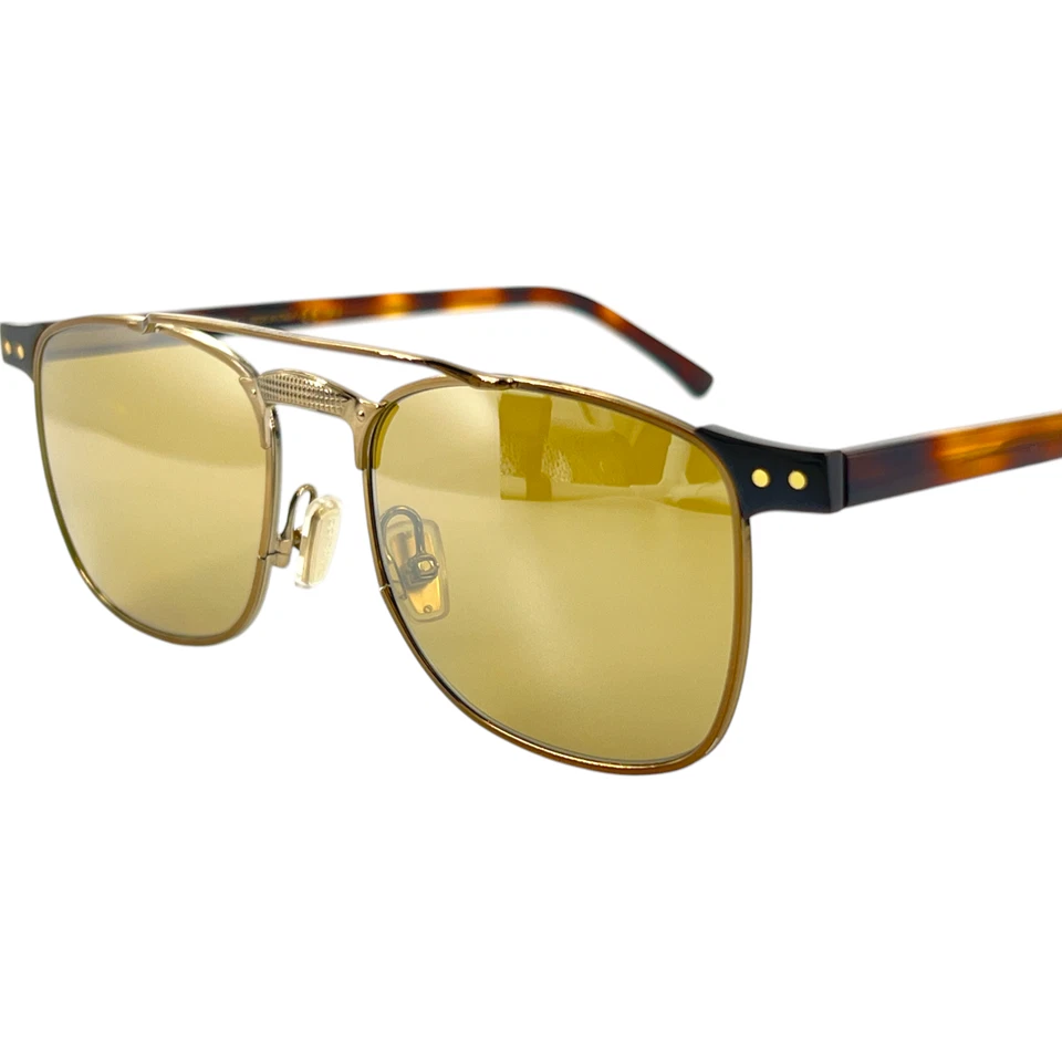 Jimmy Choo Alan S Mens Metal Sunglass 4QKT4 Bronze Red Havana 54-18 Italy w Case - Image 2 of 4