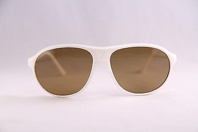 Vintage VUARNET 085 White Sunglasses PX2000 Brown Mineral lens