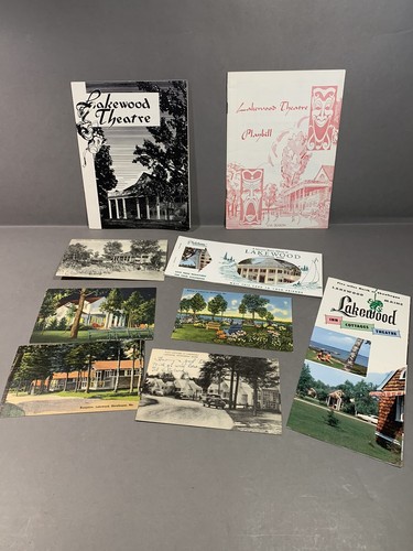 Vintage Lakewood Inn & Theatre Skowhegan, Maine Playbills Postcard Brochure Lot - Picture 1 of 12