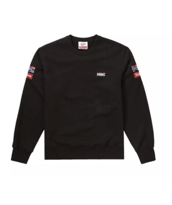 スウェット Supreme Honda Fox Racing Crewneck XL Supreme Honda Fox Racing Crewneck Black XL FW19 Brand New With