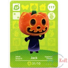 Carte Amiibo Animal Crossing 117 Jacqu'O / Jack Holo [EUR] Série 2 Near Mint