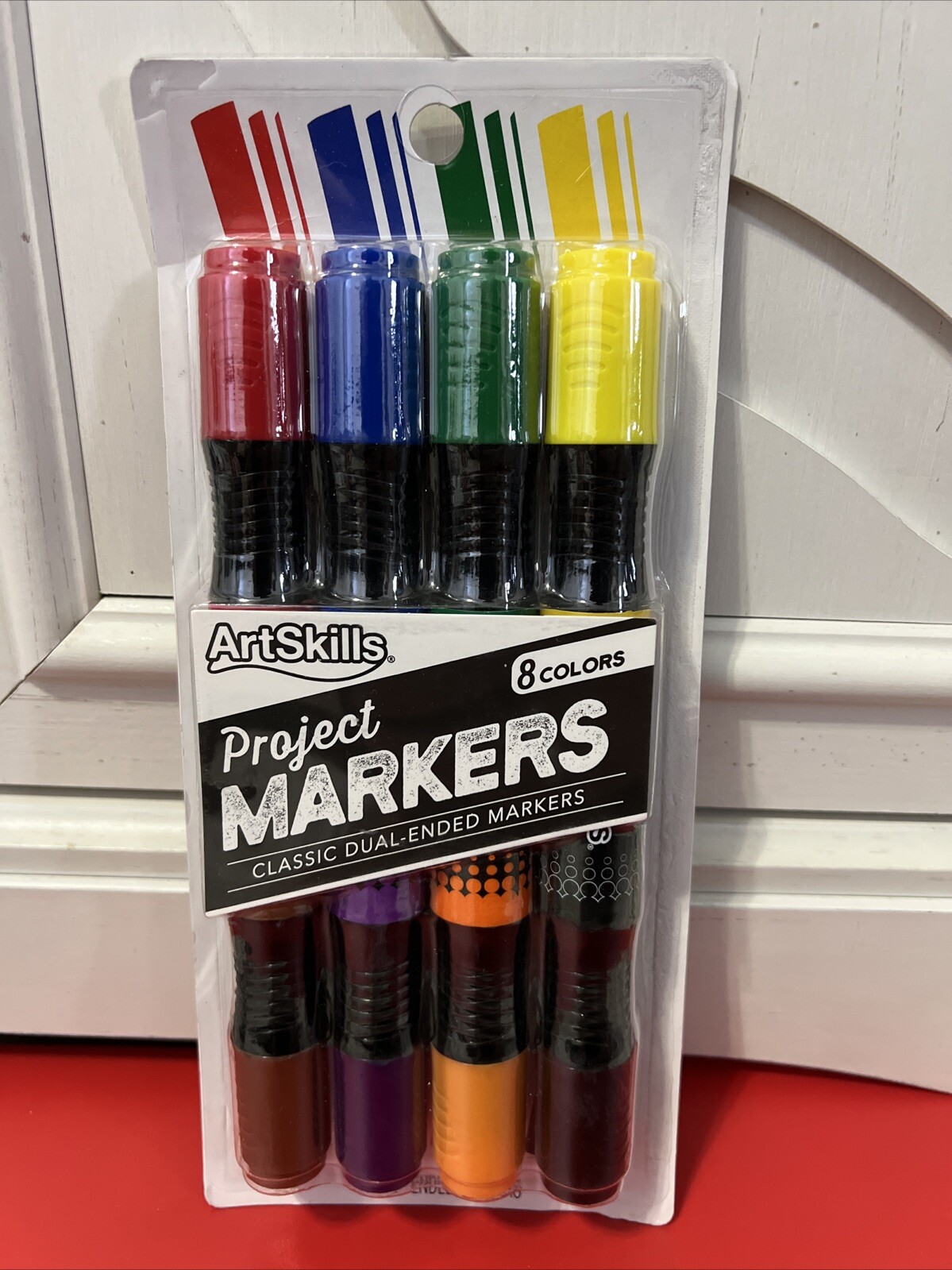 ArtSkills Classic Poster Markers, 4 Dual-End, 8 Colors Brand New in Package