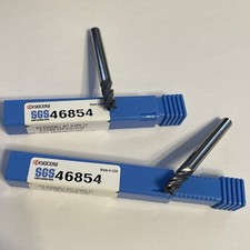 2 X 6mm END MILL 0.5mm Rad SGS KYOCERA 46854 Carbide 4fl Coated VAT INVOICE
