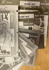 PACE 1025-1034 Science Score Keys and Test Keys Grade 3