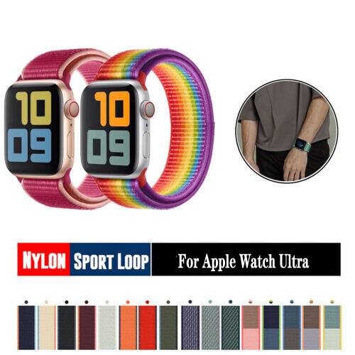 Ultra 2 & Apple Watch Nylon Band 38-49mm for 9 8 7 6 SE-image