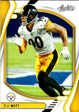 2021 Panini Absolute T.J. Watt Pittsburgh Steelers #95       