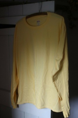 pale yellow long sleeve shirt