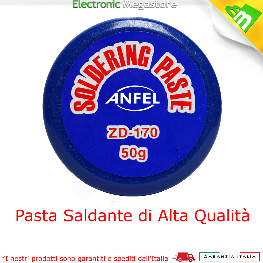 PASTA SALDA SALDANTE PASTA DISOSSIDANTE STAGNO PER SALDARE REWORK BGA 50gr