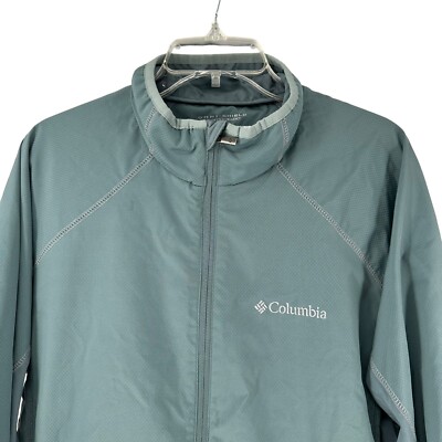 Columbia Jacket Size L Green Omni Shield Advanced Repellency Full