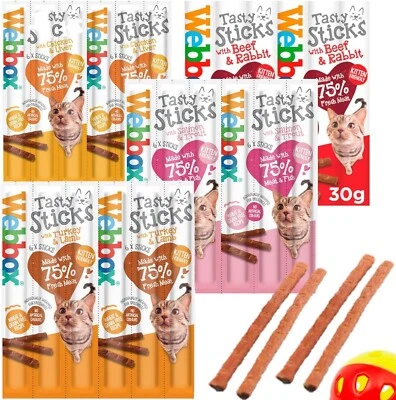 Webbox Variety Cat Sticks Chicken, Rabbit, Salmon, Turkey & Lamb Mix 24 Sticks