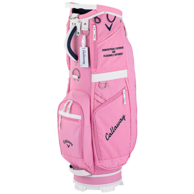 s*9様 Callaway ゴルフバッグ シルバー/ピンク Callaway REVA 2024 Women's Golf Club Set 9pc w/Bag Right