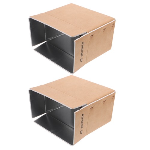 2 Pcs Aluminum Foil Insulated Box Cold Packaging for Shipping Boxes
