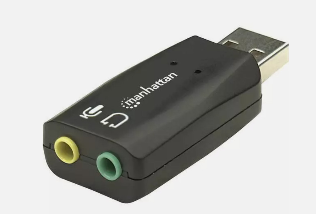 MANHATTAN HI SPEED ADATTATORE AUDIO USB 3D PC NOTEBOOK USCITA MICROFONO CUFFIE