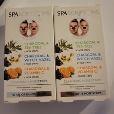 SpaScriptions Cleaning Nose Strips Charcoal/Variety 2 boxes Total 36 Strips