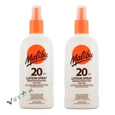 Malibu SPF 20 Sun Spray Lotion 200ml Water Resistant Sunscreen 61.75 per litre
