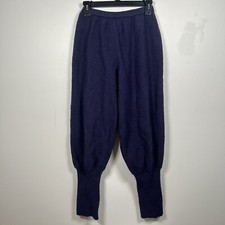 VTG France Andrevie Purple Wool Joggers Pants Avant Garde Designer Size Small