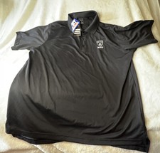 Adidas Brooklyn Nets Full Color Primary Logo ClimaLITE Polo Black Size XL ~ CL1