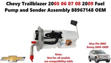 Chevy Trailblazer 2005 06 07 08 2009 Fuel Pump and Sender Assembly 19418261
