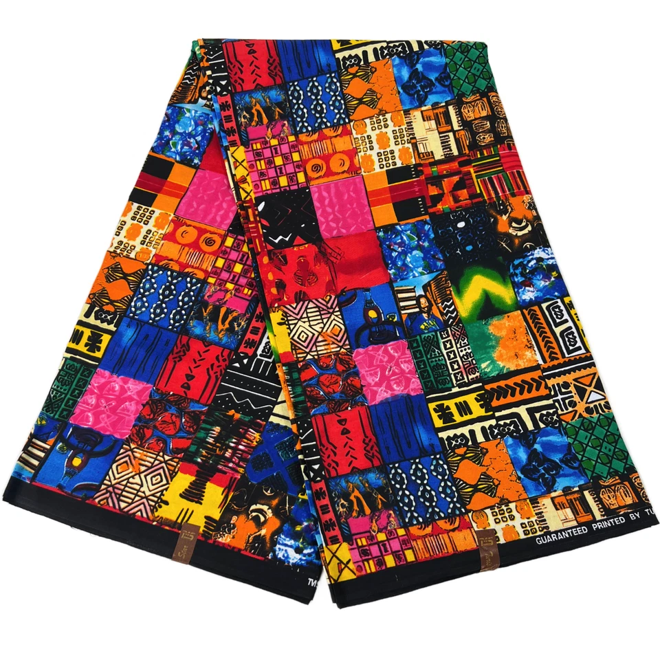 TURIS MODERN STAR African Fabric Patchwork Print Ankara Yards Quality 100% Cotton Sewing Material