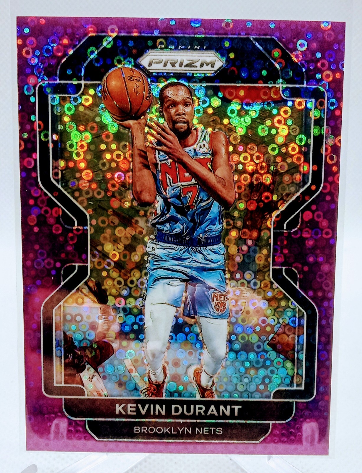 2021-22 Panini Prizm Kevin Durant Purple Disco Prizm /75 Brooklyn Nets #120