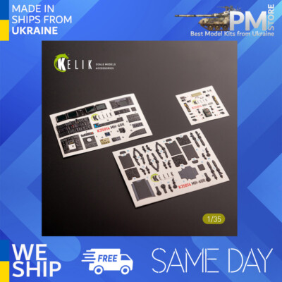 Kelik K35014 1/35 MH-60R interior 3D decals for Kitty Hawk kit