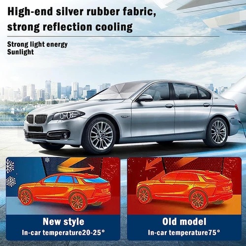 Car Windshield Sun Shade Foldable Umbrella Front Window Cover Visor Umbrella - Picture 6 of 14