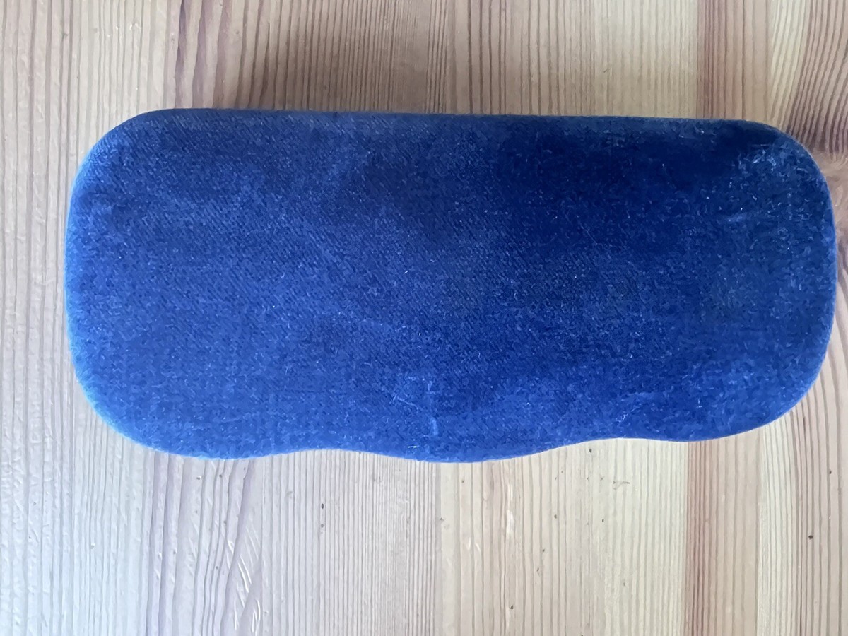 New Gucci Sunglasses Eyeglasses Case Blue Velvet Clamshell 