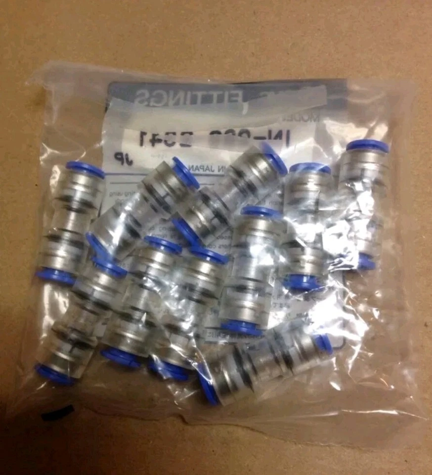 SMC Air Blown Fiber Clean Fittings DE08MC2 (IN-289-2341) Bag Of 10 - Image 2 of 2