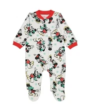 DISNEY BABY MICKEY MOUSE 100% COTTON INFANT COTTON SLEEPER SIZE NB /  NEWBORN 