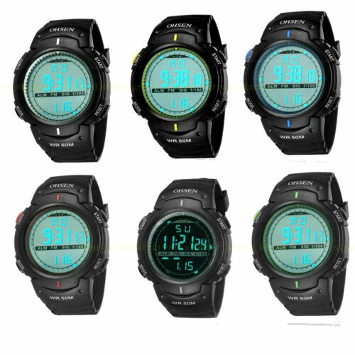 Ohsen Plastic Case Sports Wristwatches