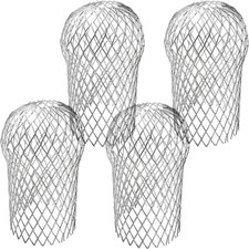 4Pcs Metal Mesh Downpipe Gutter Guard Downspout Protector Leaves Moss Mud Stop