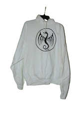 Dragon Themed White Hoodie Sweatshirt Small 3XL New