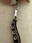 NEW Anjolee 14K White Gold Solid Curve Journey Diamond Pendant Necklace WITH BOX — photo 6