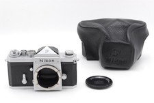  MINT w/Case Nikon F Eye Level Silver 35mm SLR Film Camera Body From JAPAN