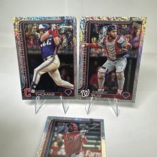 2025 Topps Series LOT OF (3)  SANDGLITTER SHORT PRINT MLB BASEBALL RARE CARDS