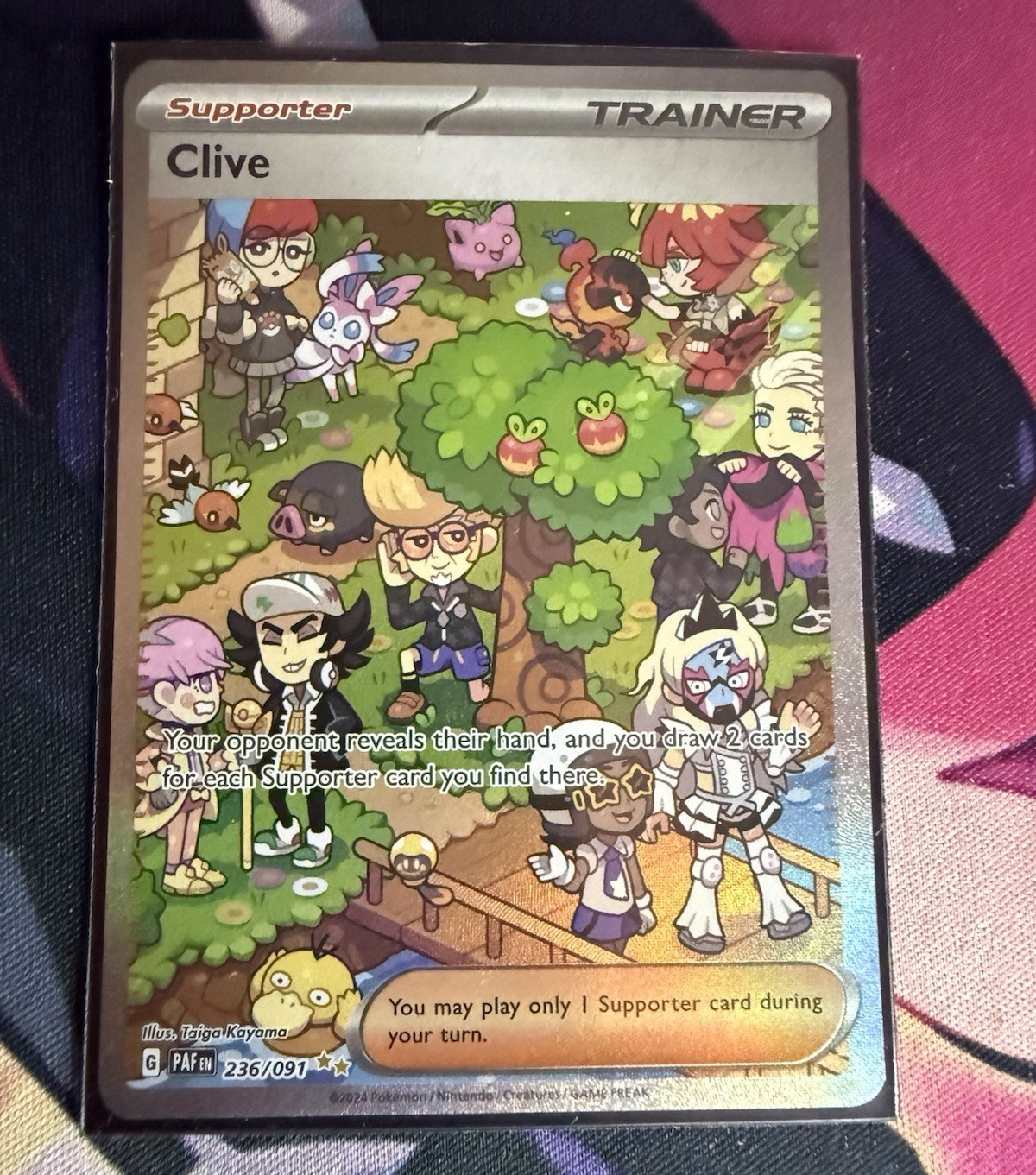 The Pokémon Company Clive 236/091 SV: Paldean Fates Holo Full Art SIR