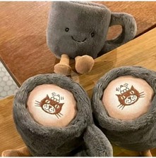 15cm Jellycat Coffee Cup Plush Toy Soft Cute Lovey Stuffed Collectible Gift New