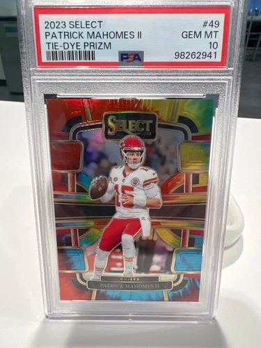 2023 Select Patrick Mahomes II Tie-Dye Prizm /25 PSA 10